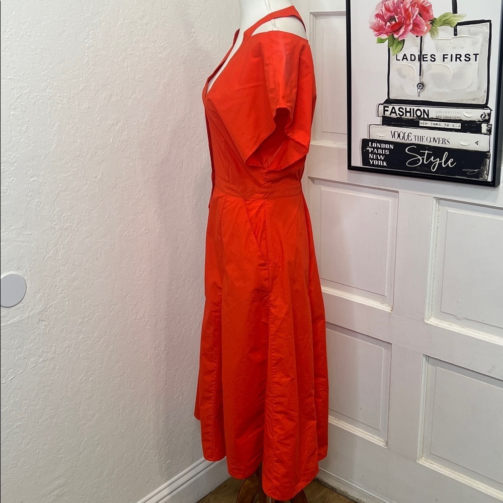Equipment Doriane Shirtdress in Orange Size S - Picture 4 of 9